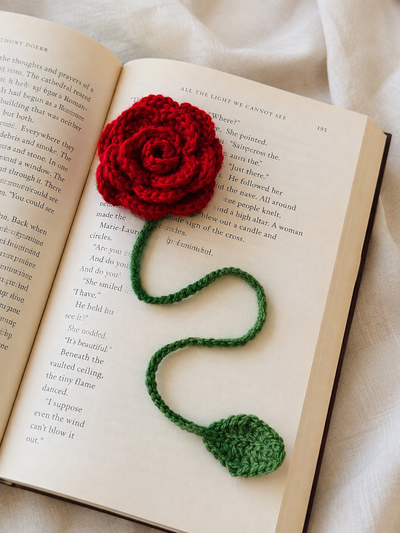 Handmade Crochet Rose Flower | Beautiful Yarn Rose | Decorative Floral Gift